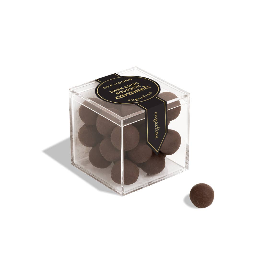 Dark Chocolate Bourbon Caramels