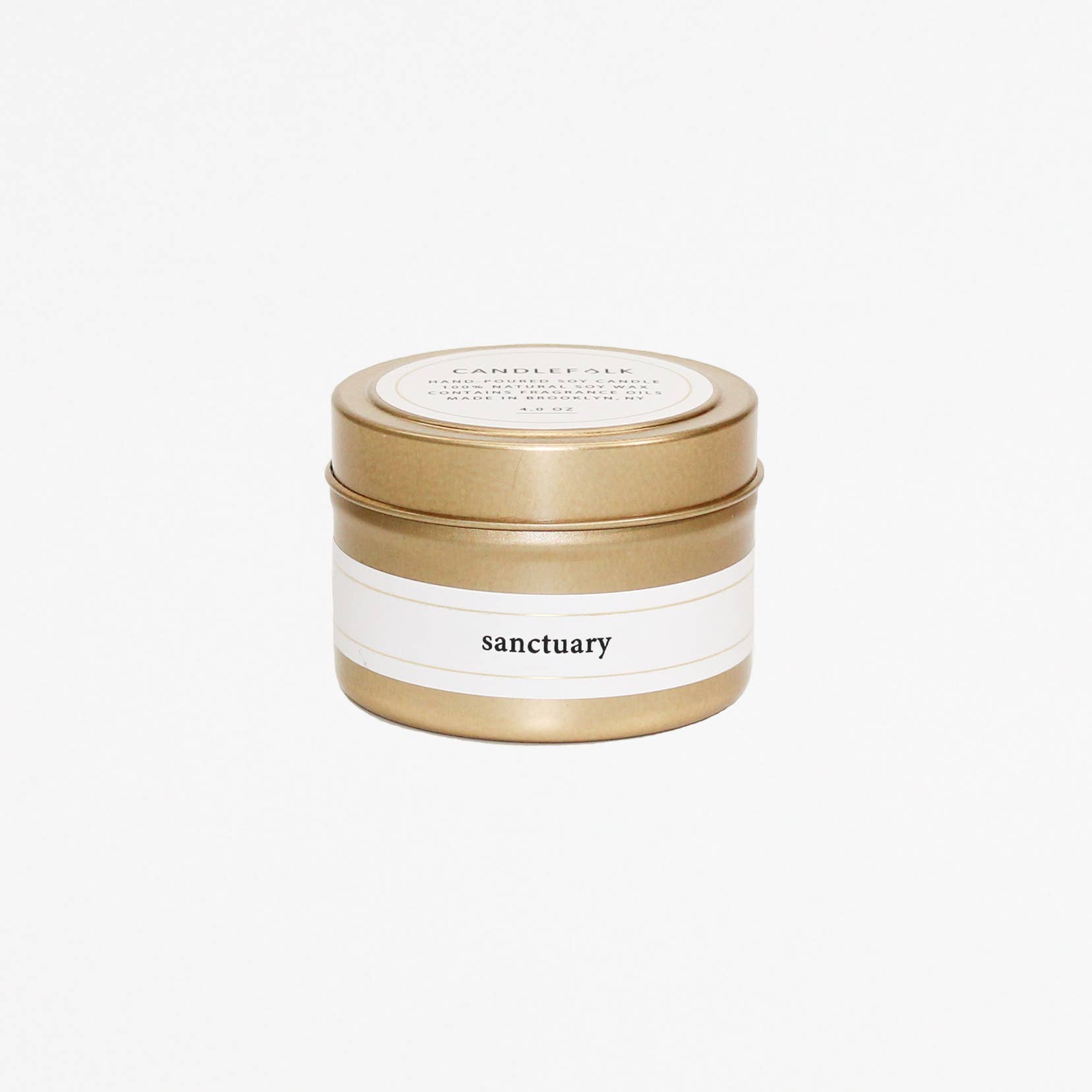 Candlefolk - Sanctuary - 4 oz Gold Travel Candle