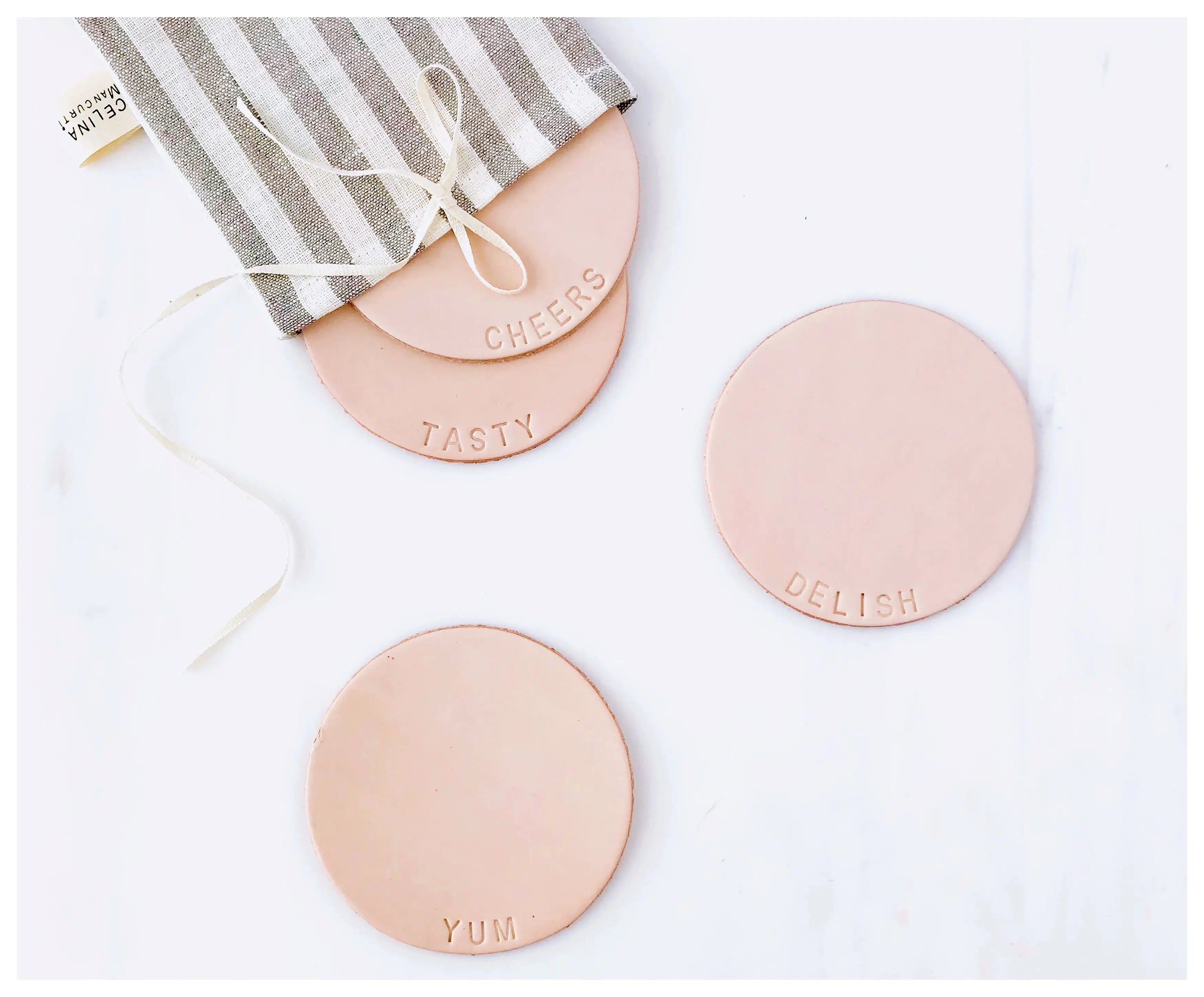 LEATHER COASTERS