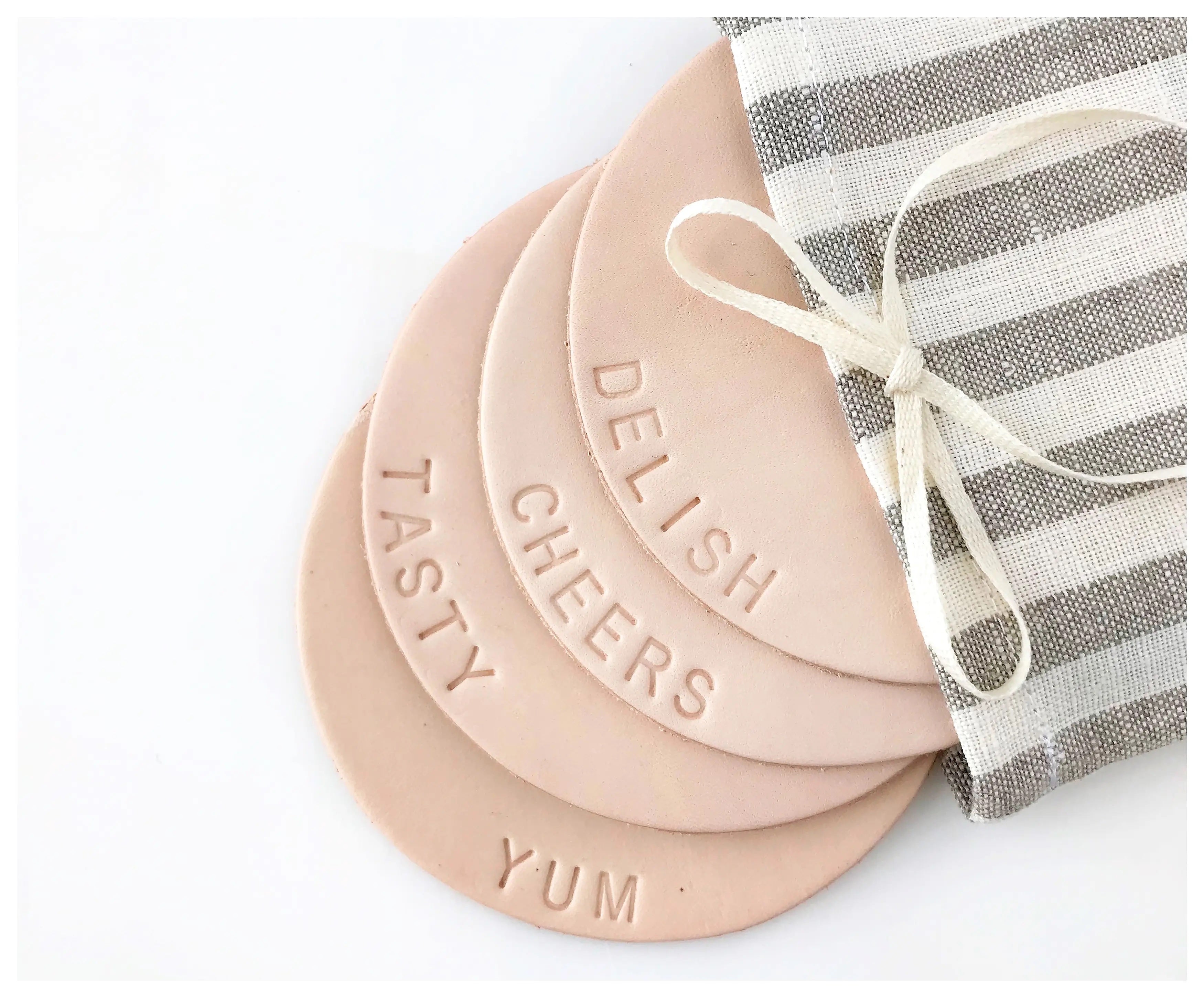 LEATHER COASTERS