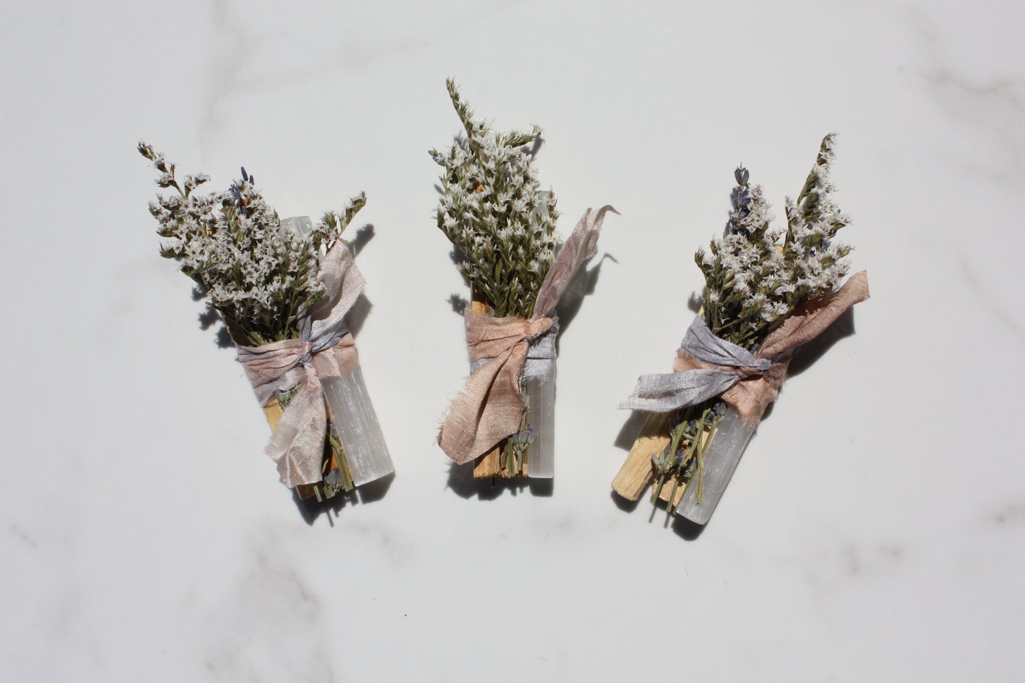 WHITE SELENITE PALO SANTO BUNDLE