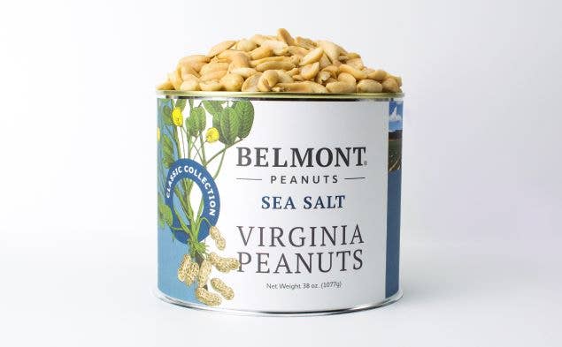 Belmont Peanuts - Sea Salt Virginia Peanuts: 10oz