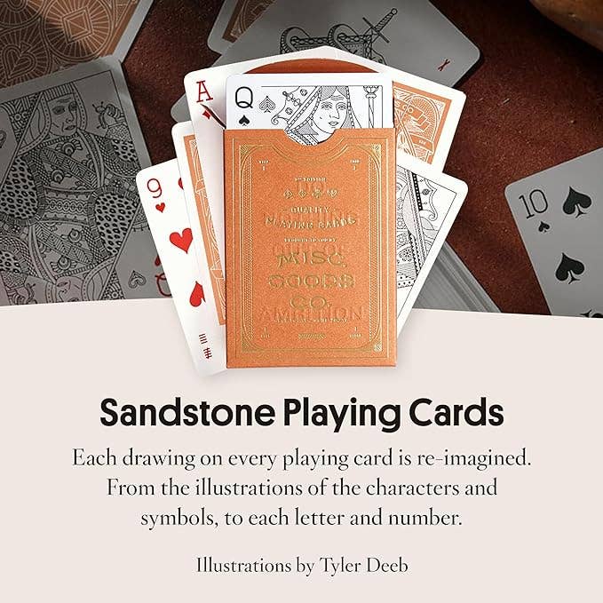 Misc Goods Co. - Sandstone Playing Cards | Unique Illustration and Symbols