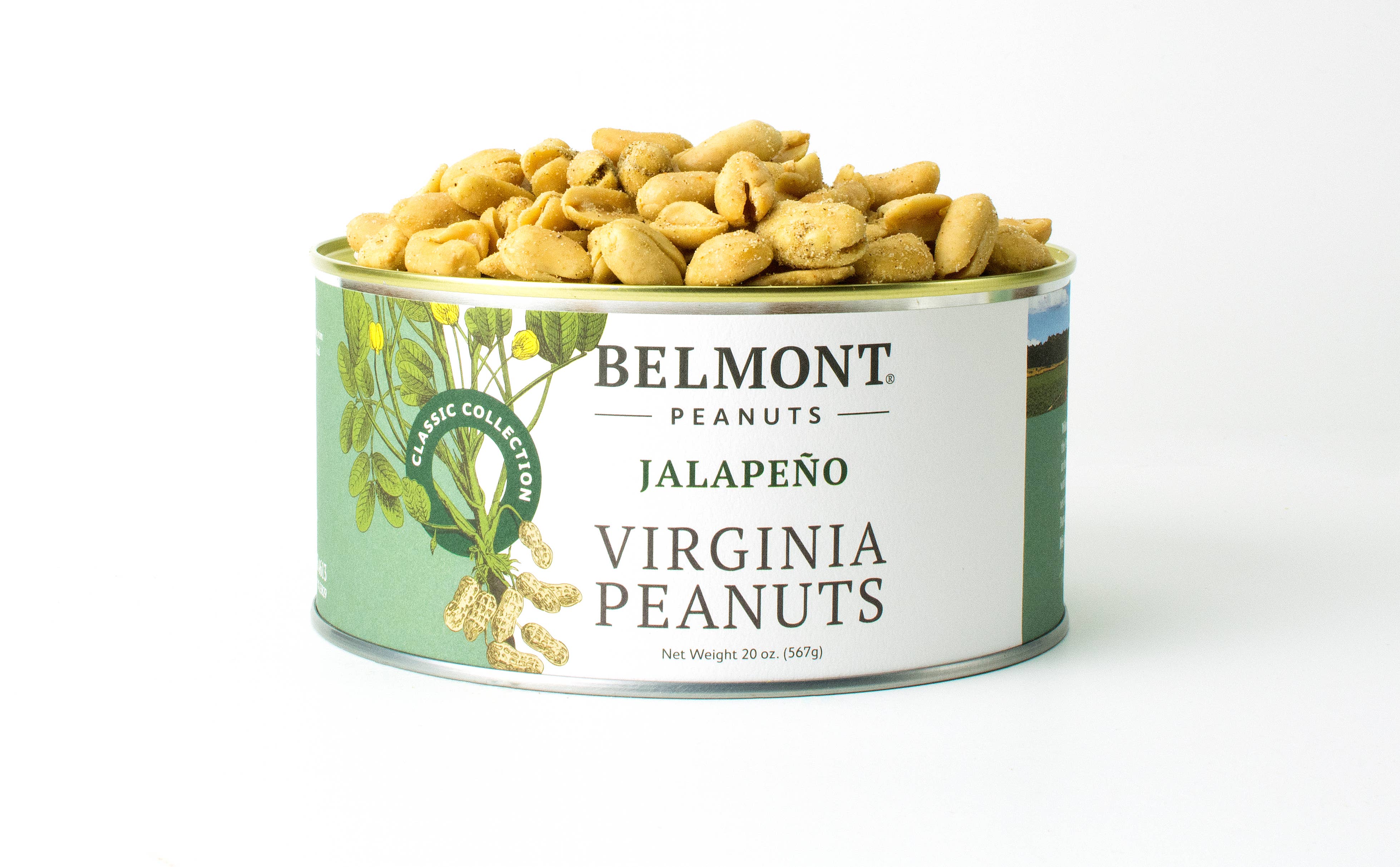Belmont Peanuts - Jalapeno Sea Salt Virginia Peanuts: 10oz