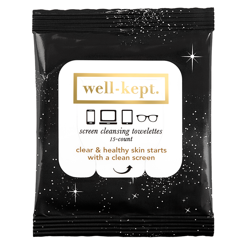 Well-Kept, Screen Cleansing Towelettes - Midnight Screen Cleansing Towelettes/ Tech Wipes