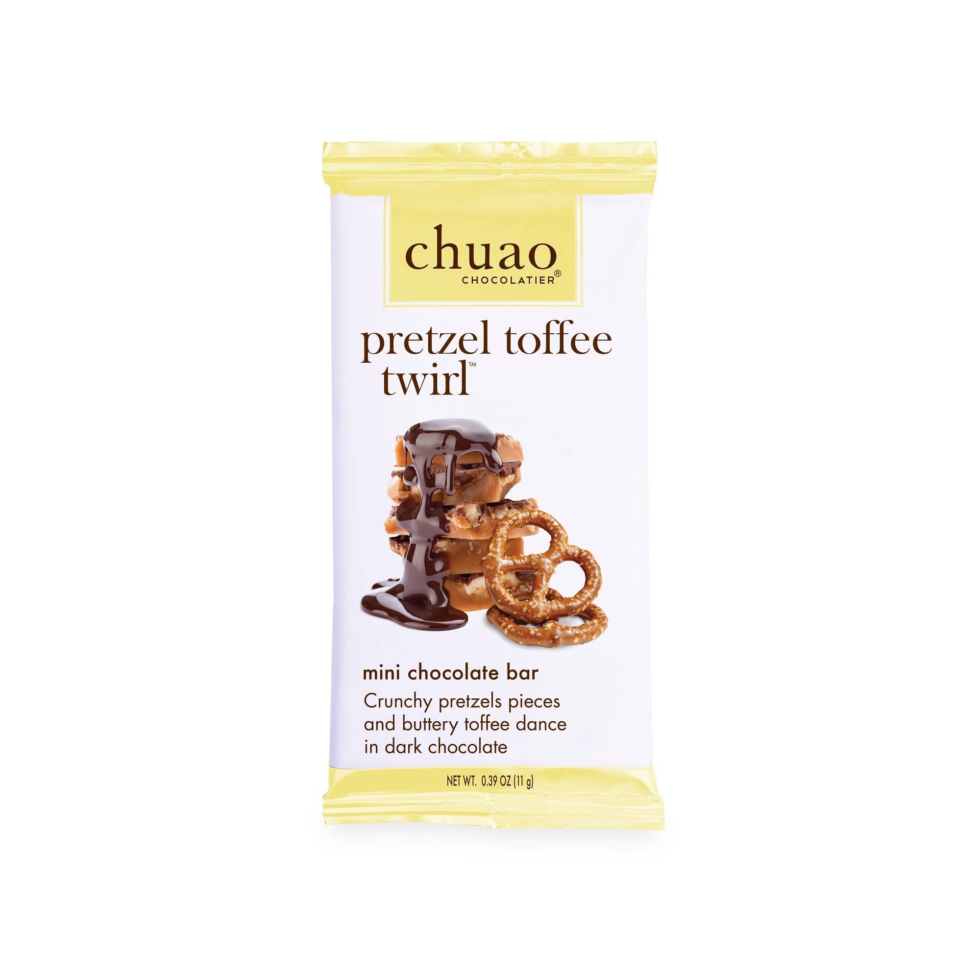 Chuao Chocolatier - Pretzel Toffee Twirl - Mini Bar