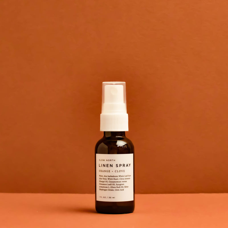 Slow North - Mini Linen Spray - Orange + Clove