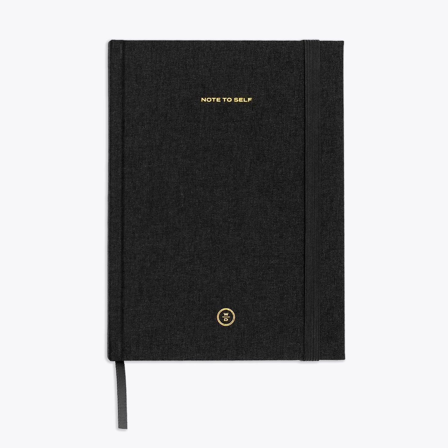 BLACK LINEN NOTE TO SELF JOURNAL