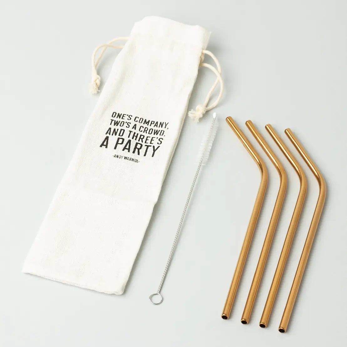 COPPER PLATED COCKTAIL STRAWS