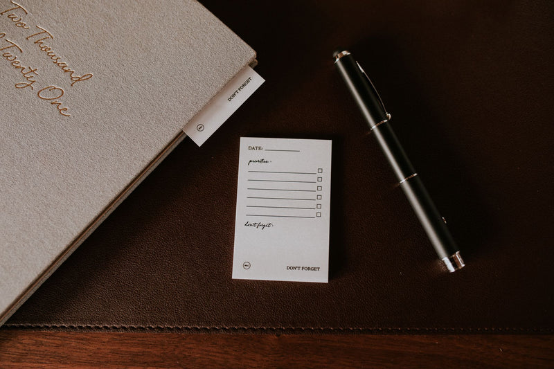 DON'T FORGET STICKY NOTES