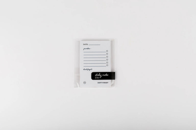 DON'T FORGET STICKY NOTES