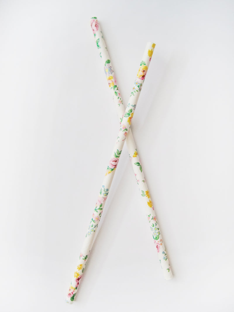Flower Paper Straw