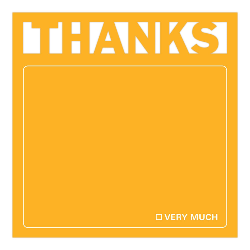 THANKS DIECUT STICKY NOTES