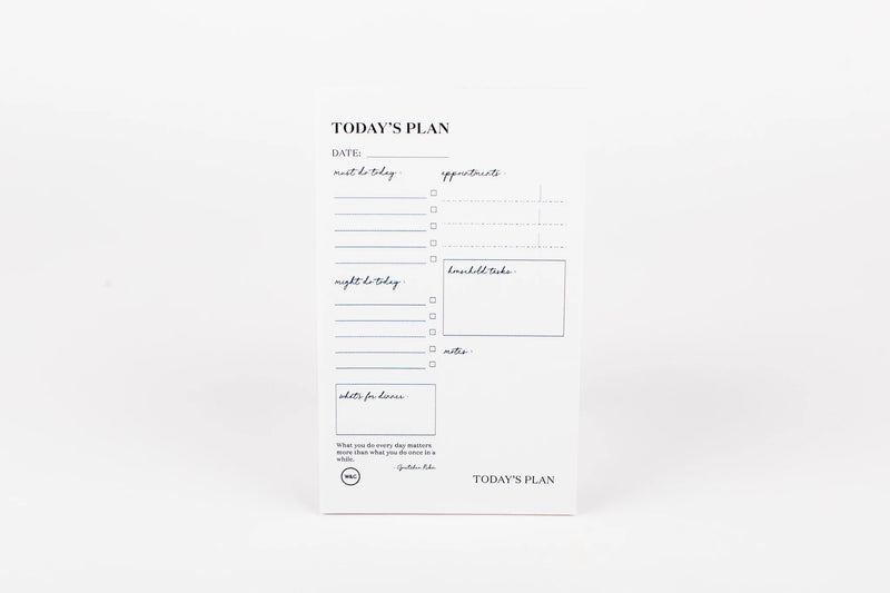 TODAY'S PLAN STICKY NOTES
